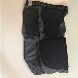 Nike pro combat compression padding shorts
